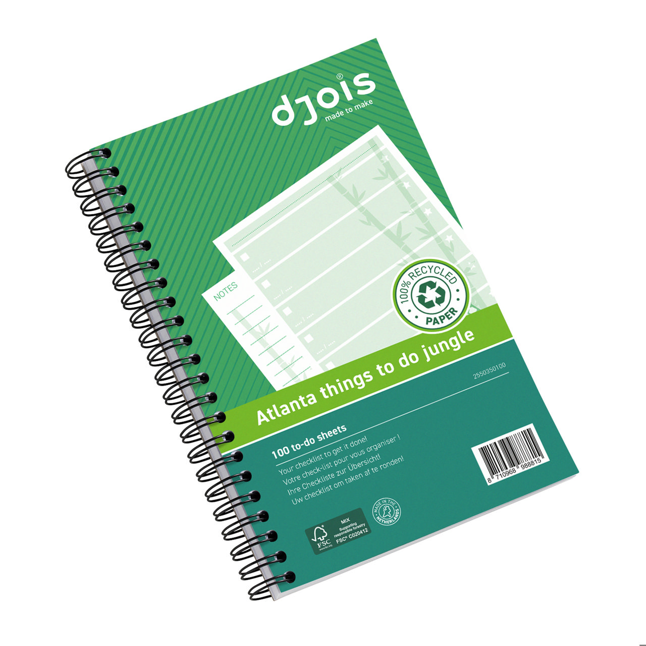 Atlanta Things To Do Jungle, Medium, 100% Papel Reciclado, FSC®