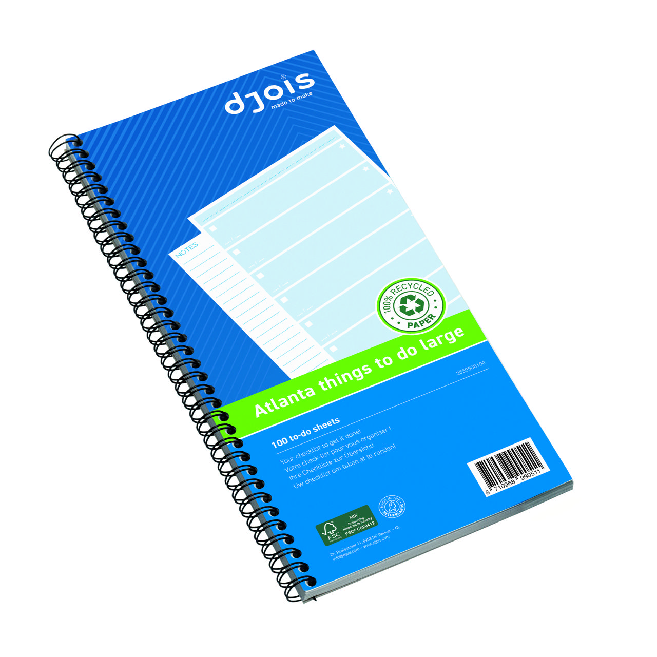 Cosas que hacer en Atlanta, grande, papel 100% reciclado, FSC®