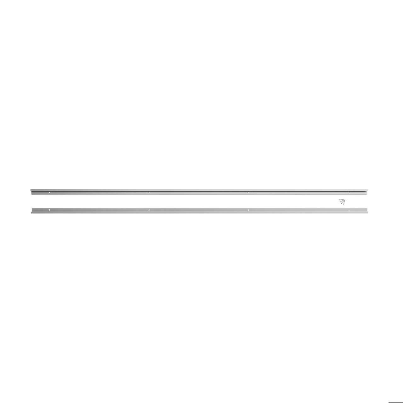 Riel de pared de aluminio, 1512 mm