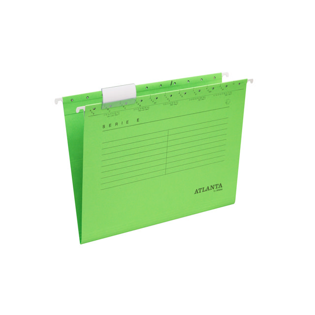 Archivo de suspensión Serie-E, A4, fondo en V, expandible, cartón 100% reciclado