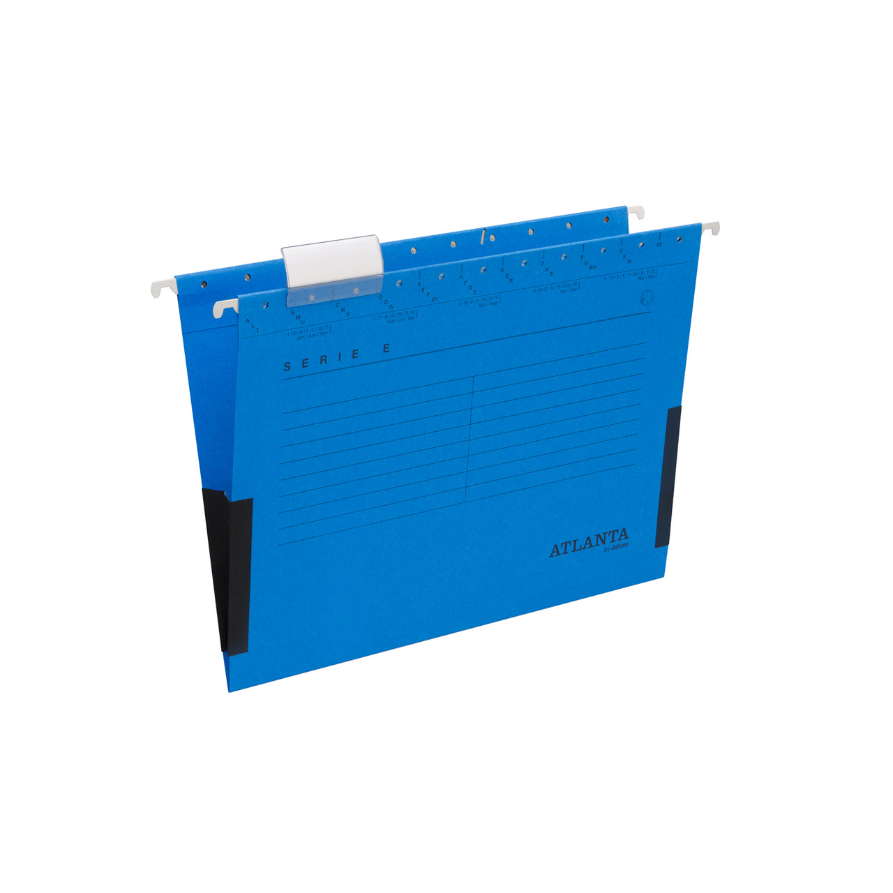 Archivo de suspensión Serie-E, A4, fondo en V con fuelles laterales, cartón 100% reciclado