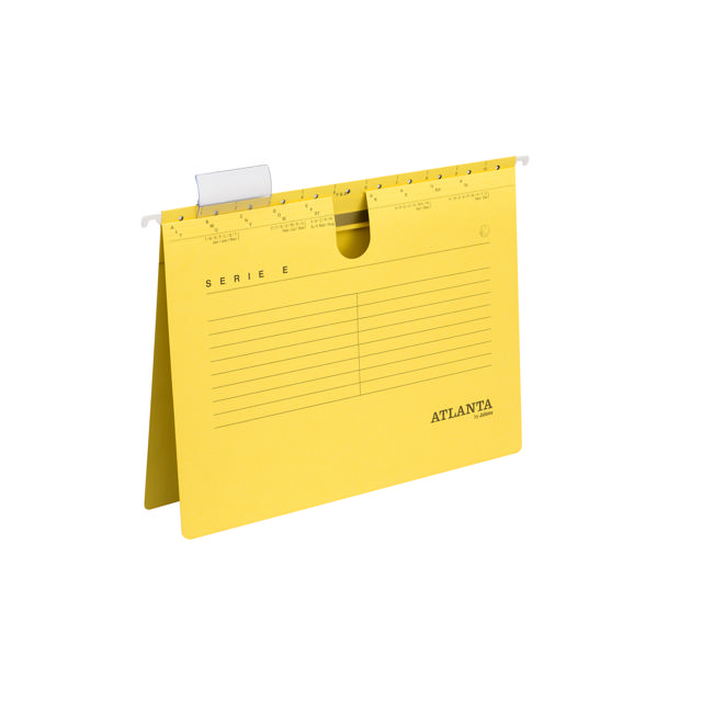 Archivo de suspensión Serie-E con sujetador metálico rápido, A4, cartón 100% reciclado, FSC®