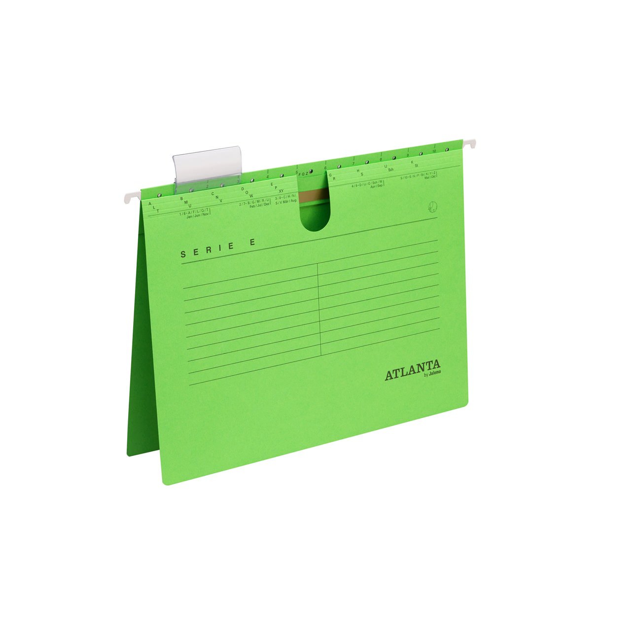 Archivo de suspensión Serie-E con sujetador metálico rápido, A4, cartón 100% reciclado, FSC®