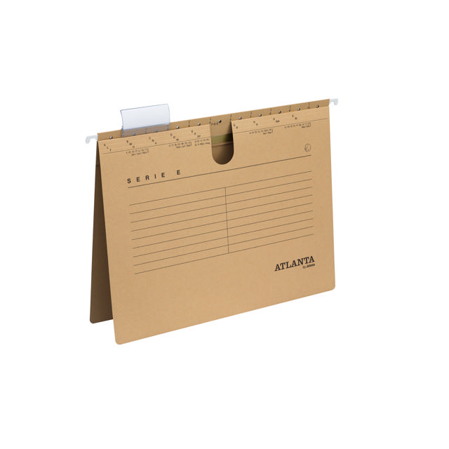 Archivo de suspensión Serie-E con sujetador metálico rápido, A4, cartón 100% reciclado