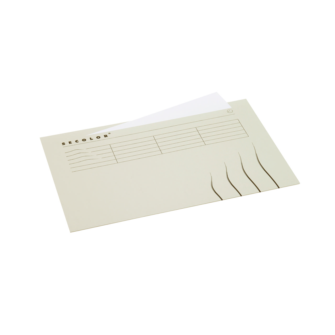 Secolor Subcarpeta con pestaña, Folio, 100% cartón reciclado, FSC® 