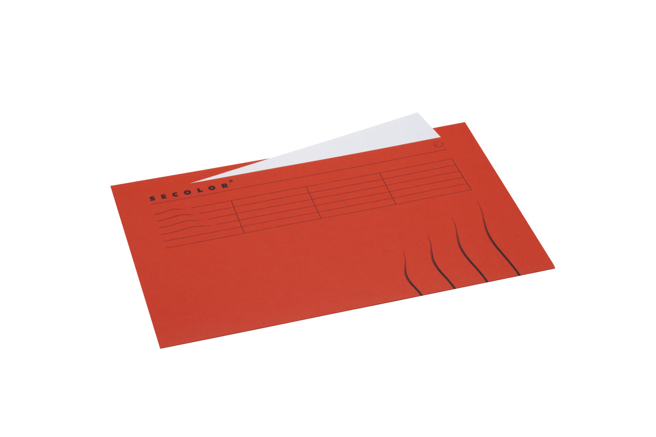  Secolor Subcarpeta con pestaña, Folio, 100% cartón reciclado, FSC® 