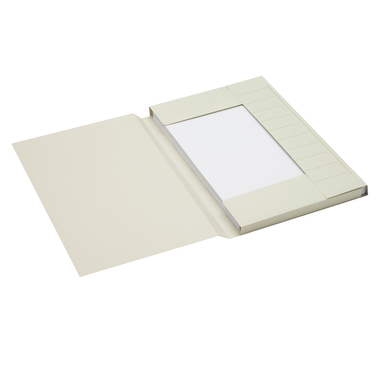 Carpeta con 3 solapas Secolor, Folio, cartón 100 % reciclado, FSC®