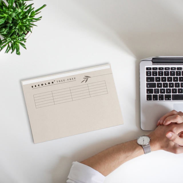 Secolor Tree-Free Subcarpeta con pestaña, Folio