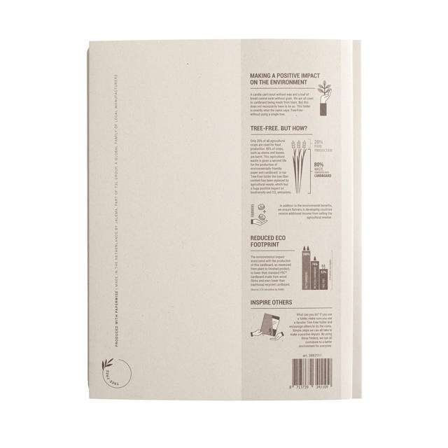 Carpeta portadocumentos de 3 solapas sin árbol, A4