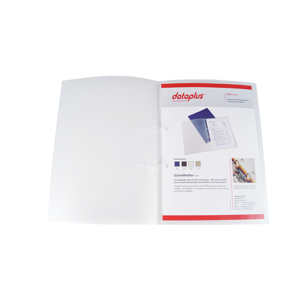 Dossier con tiras de encuadernación, A4