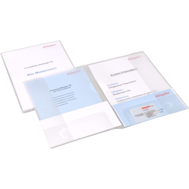 Carpeta para ofertas doble personalizable con 2 solapas desplegables, A4