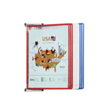 Tarifold Metal Wall Document Display System, A4, 10 Pockets, USA Colours