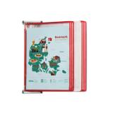 CLASIFICADOR DE PARED METÁLICO - A4 - 10 FUNDAS - COLORES NACIONALES DE DINAMARCA