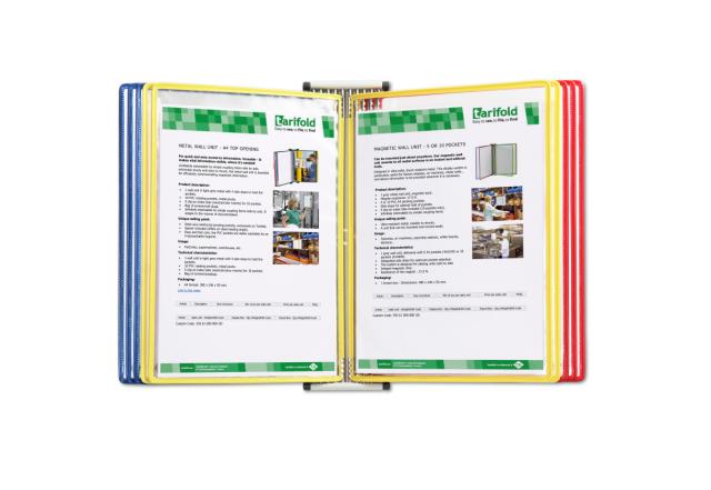 CLASIFICADOR DE PARED METÁLICO - A4 - 10 FUNDAS - COLORES NACIONALES DE RUMANIA