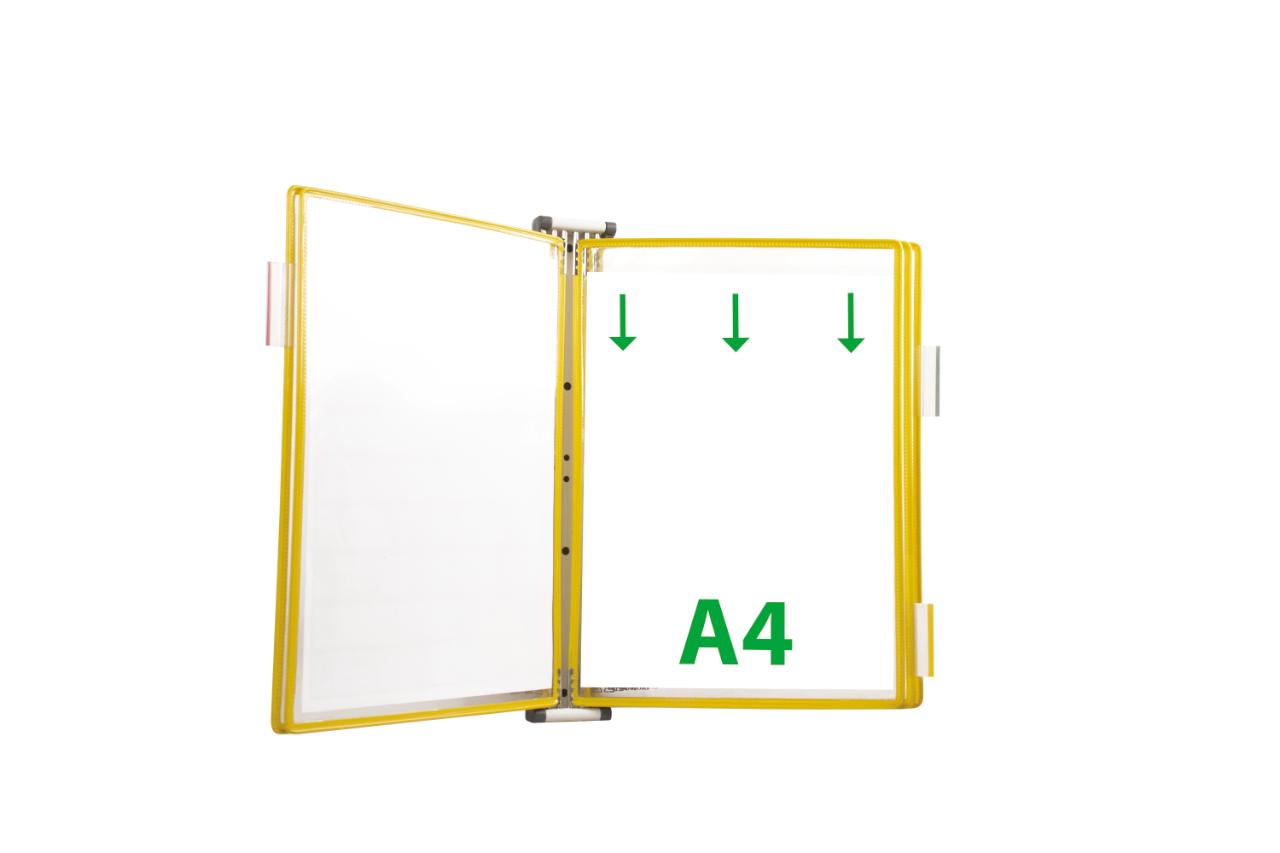 Tarifold Magnetic Wall Document Display System, A4, 5 Pockets