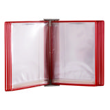 Clasificador de pared acero inoxidable - A4 - 10 Drypocket - rojo