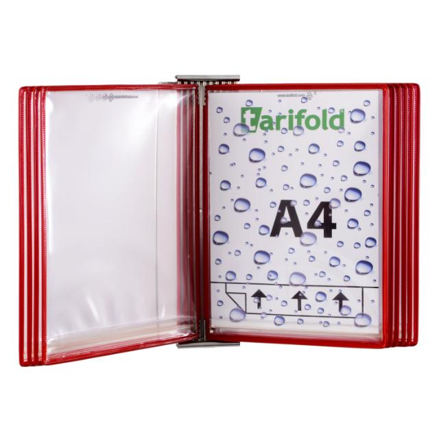 Clasificador de pared acero inoxidable - A4 - 10 Drypocket - rojo