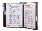 CLASIFICADOR DE PARED STERIFOLD ANTIMICROBIANO - A4 - 10 FUNDAS - NEGRO