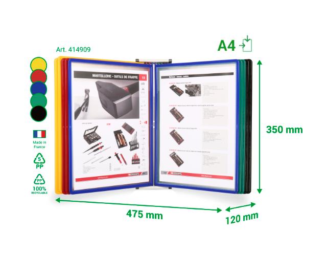 CLASIFICADOR DE PARED EASY LOAD - A4 - COLORES SURTIDOS