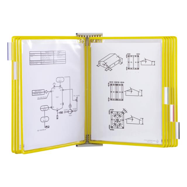 Kit de ampliación del expositor de pared metálico Tarifold, A4, 10 fundas