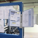 Expositor de pared Tarifold Design, A4, 10 fundas PP