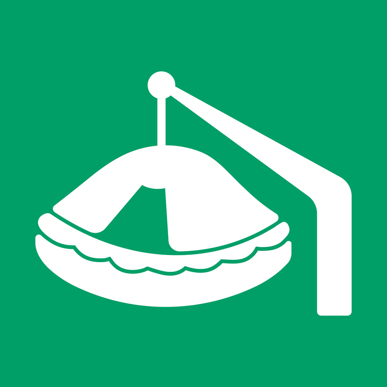 Señal de seguridad Balsa salvavidas lanzada por pescante, 200 x 200 mm