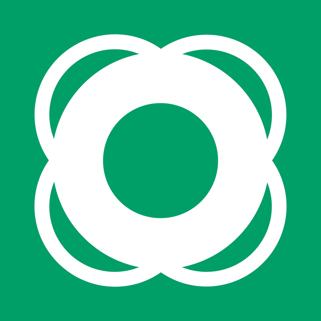 Señal de seguridad salvavidas, 200 x 200 mm