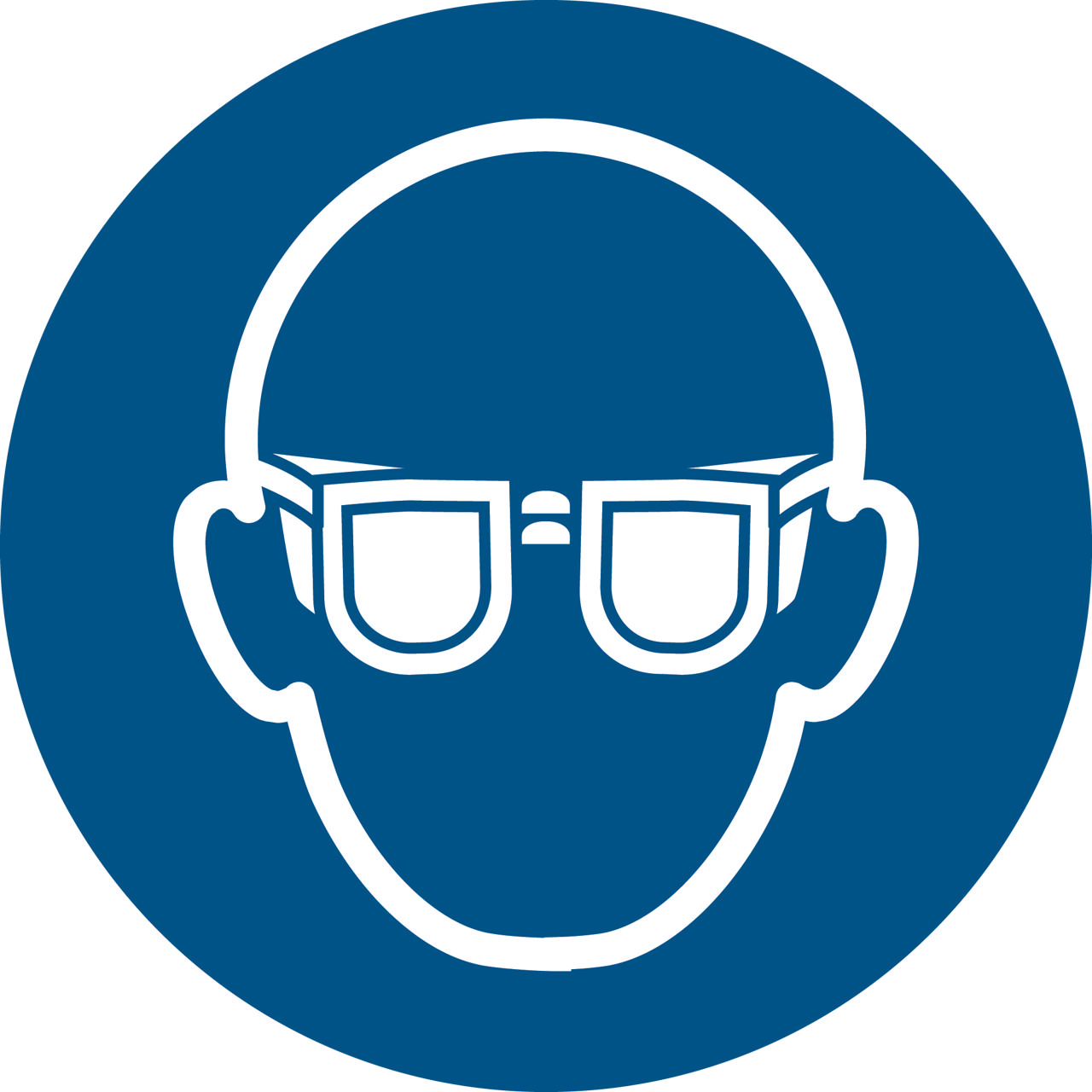 Señal de seguridad Use protección ocular, 200 mm