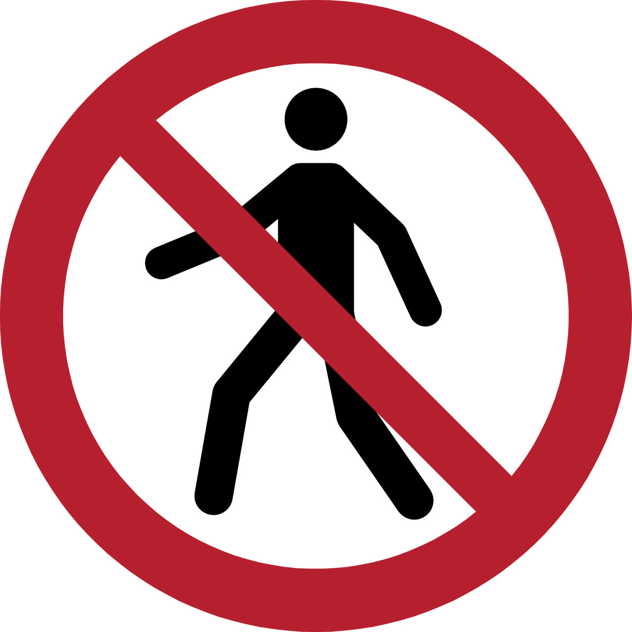 Señal de seguridad Sin paso, 300 mm