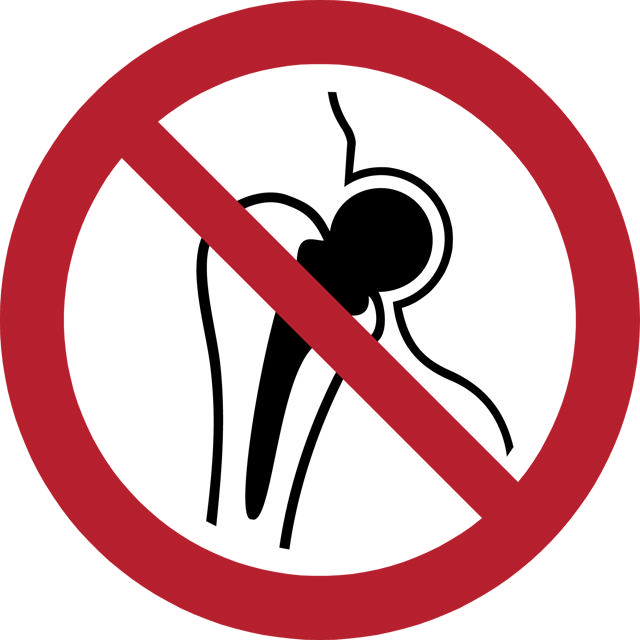 Señal de seguridad Sin acceso para personas con implantes metálicos, 200 mm