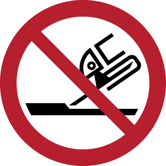 Señal de seguridad No usar para esmerilar caras, 200 mm