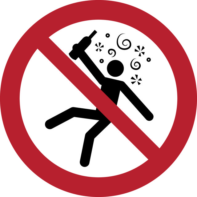 Señal de seguridad no apta para personas en estado de intoxicación, 300 mm