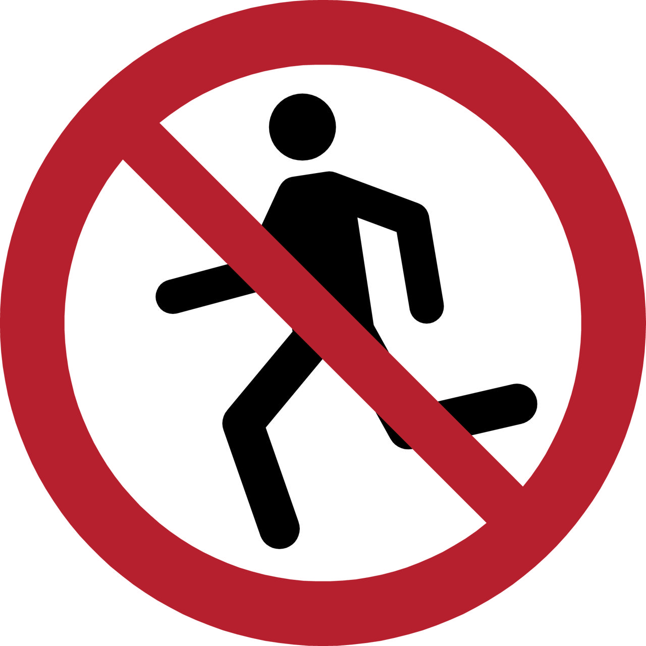 Señal de seguridad No correr, 100 mm