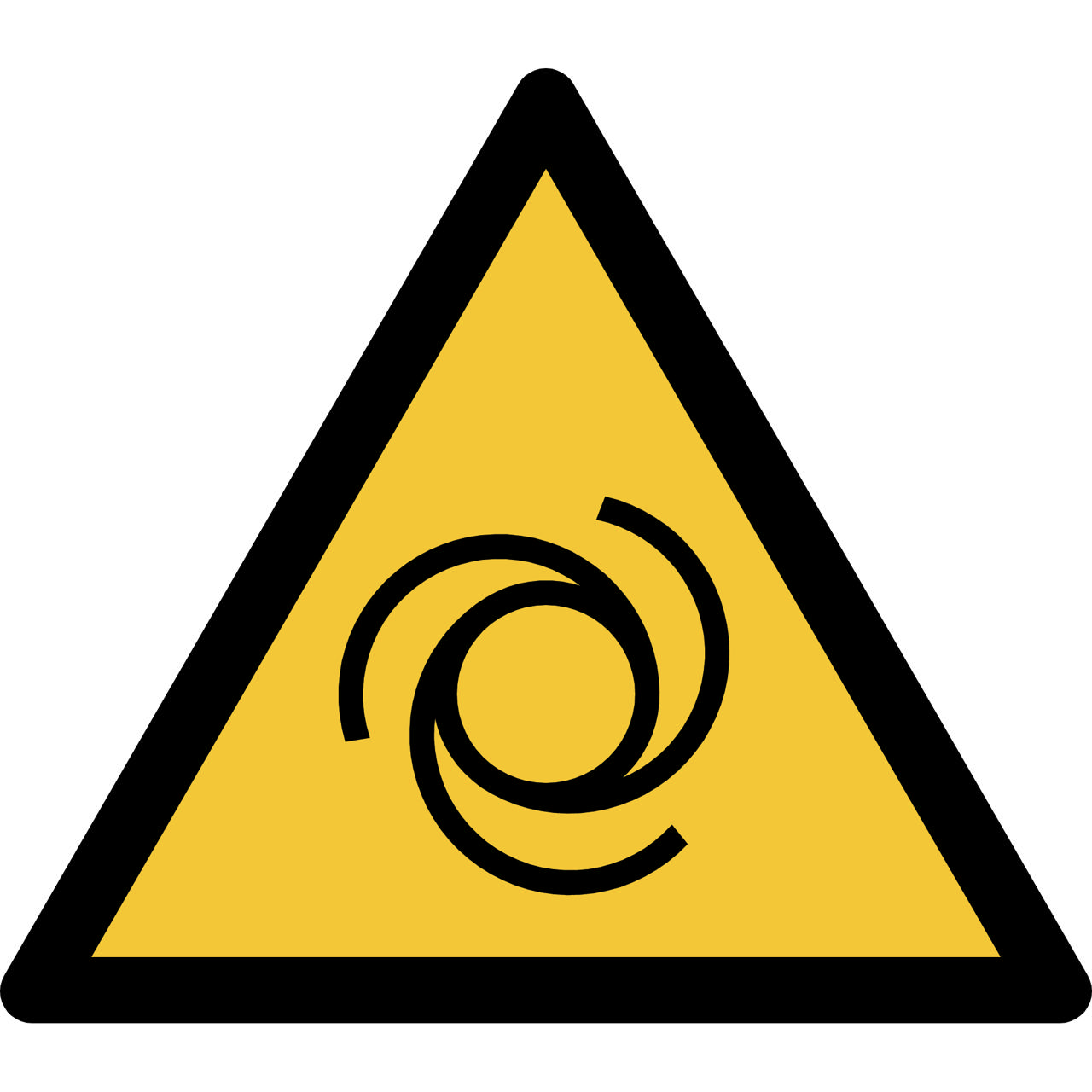 Señal de seguridad Advertencia de arranque automático, 150 x 133 mm