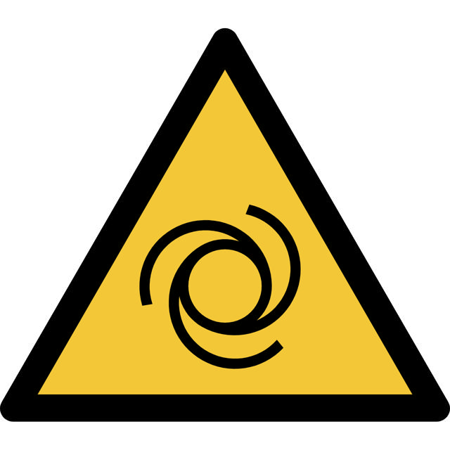 Señal de seguridad Advertencia de arranque automático, 200 x 176 mm