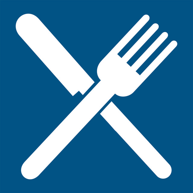 Letrero de restaurante, 150 x 150 mm