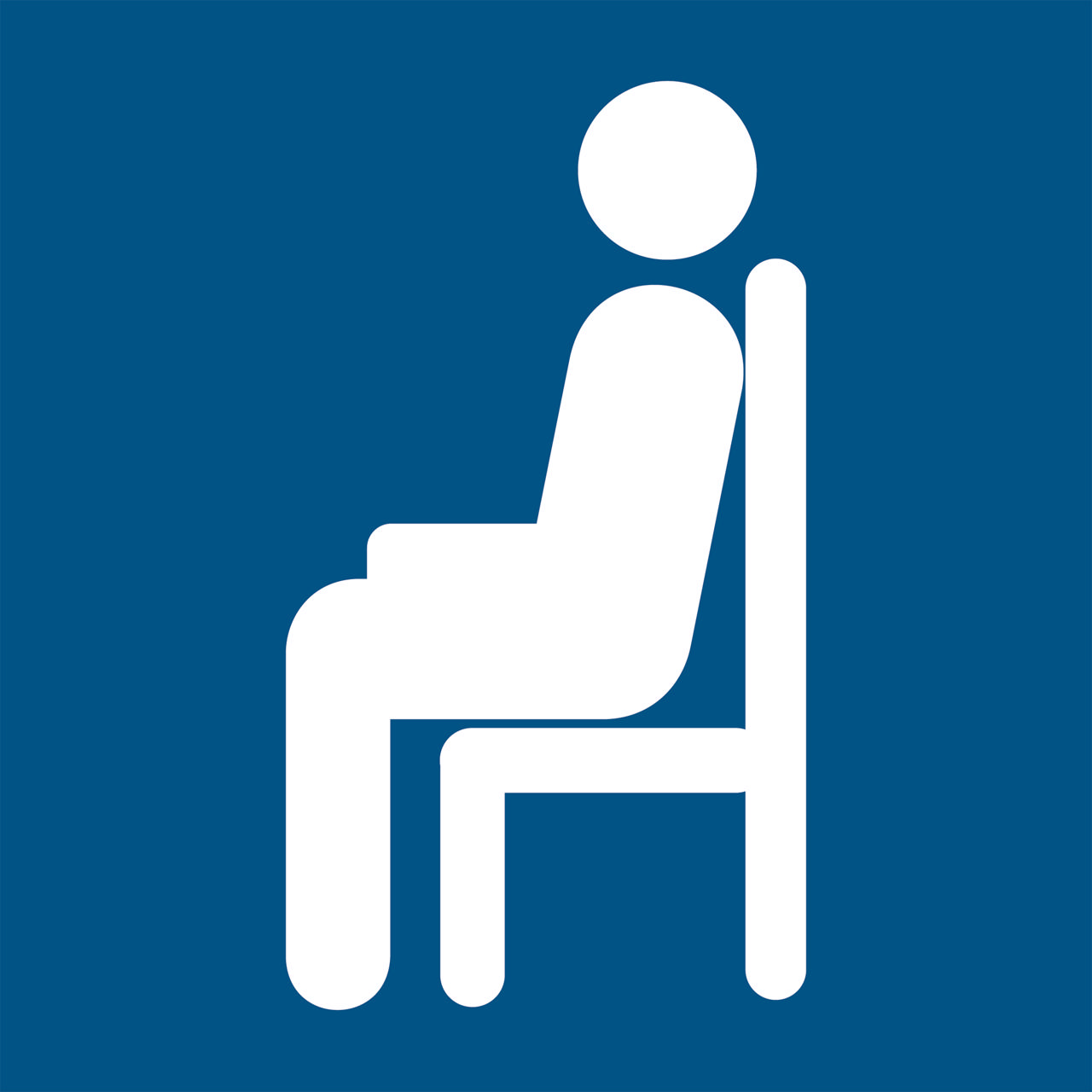 Cartel de Sala de Espera, 150 x 150 mm