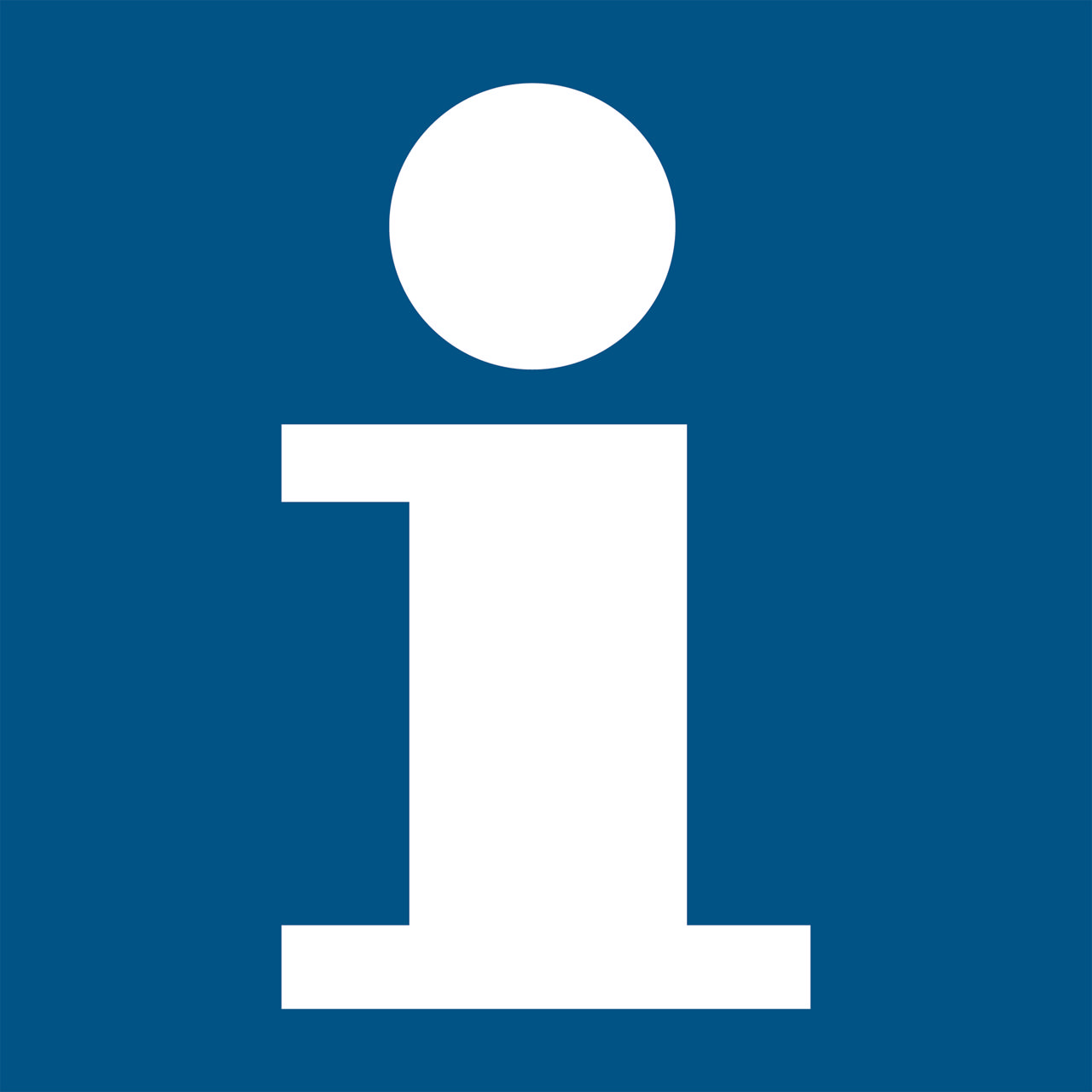 Señal de Punto de Información, 200 x 200 mm