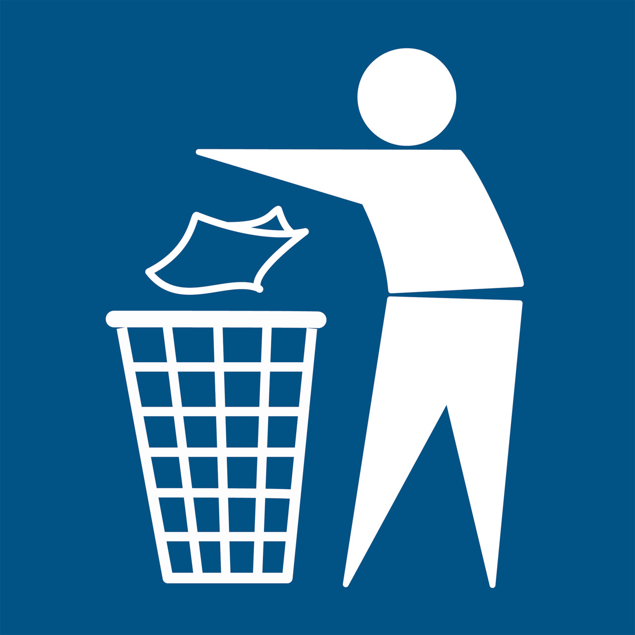 Señal de Basura, 100 x 100 mm