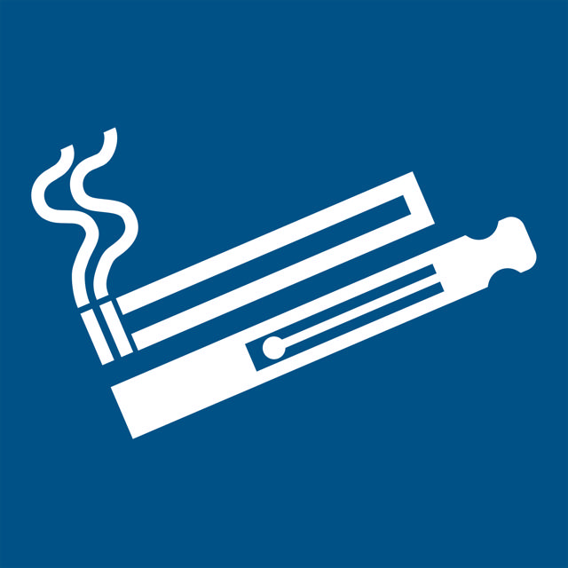 Copy of E-cigarette/Vaper Permitted Sign, 100 mm 