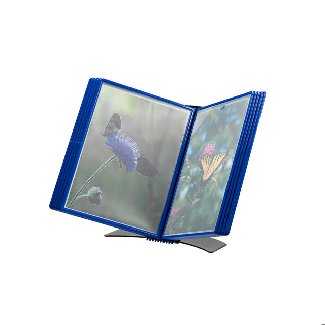 Sistema de Exhibición de Documentos de Escritorio Flex-o-Frame Premium, A4, 10 bolsillos