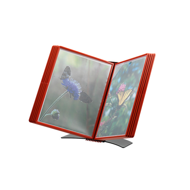 Sistema de Exhibición de Documentos de Escritorio Flex-o-Frame Premium, A4, 10 bolsillos