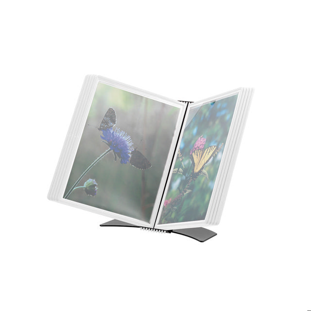 Sistema de Exhibición de Documentos de Escritorio Flex-o-Frame Premium, A4, 10 bolsillos