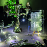 Placa rectangular de mesa en acrílico personalizable