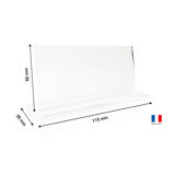 Placa rectangular de mesa en acrílico personalizable