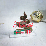 Placa redonda de sobremesa en acrílico personalizable