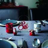 Placa para numeración de mesas redondeada en acrílico personalizable