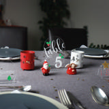 Placa para numeración de mesas redondeada en acrílico personalizable