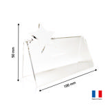 Placa de mesa en acrílico personalizable con estrella