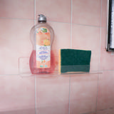 Estante acrílico flotante, en forma de U